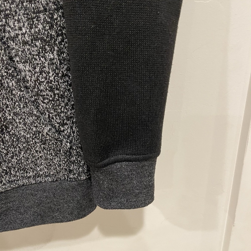 Brooklyn Cloth Men's Marled Knit Hoodie Black Grey Urban Cozy Core Streetwear M - Picture 4 of 9